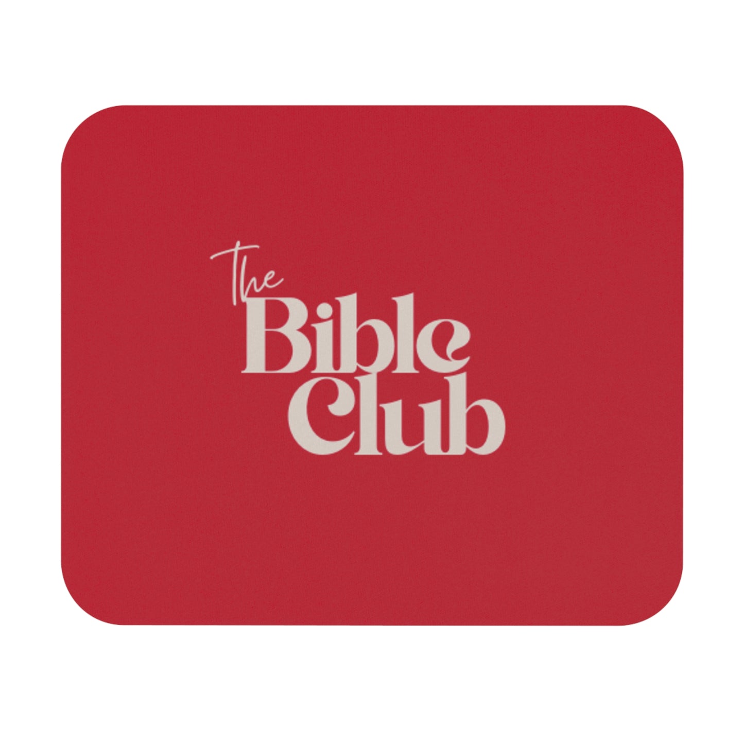 Bible Club Mouse Pad, Christian Desk Accessory, Office Decor, Inspirational Gift, Faith-Based Study Essential, Scripture Work Mat