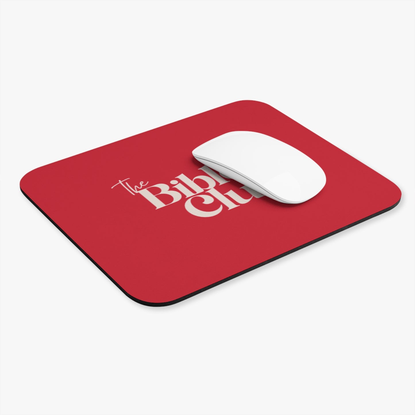 Bible Club Mouse Pad, Christian Desk Accessory, Office Decor, Inspirational Gift, Faith-Based Study Essential, Scripture Work Mat