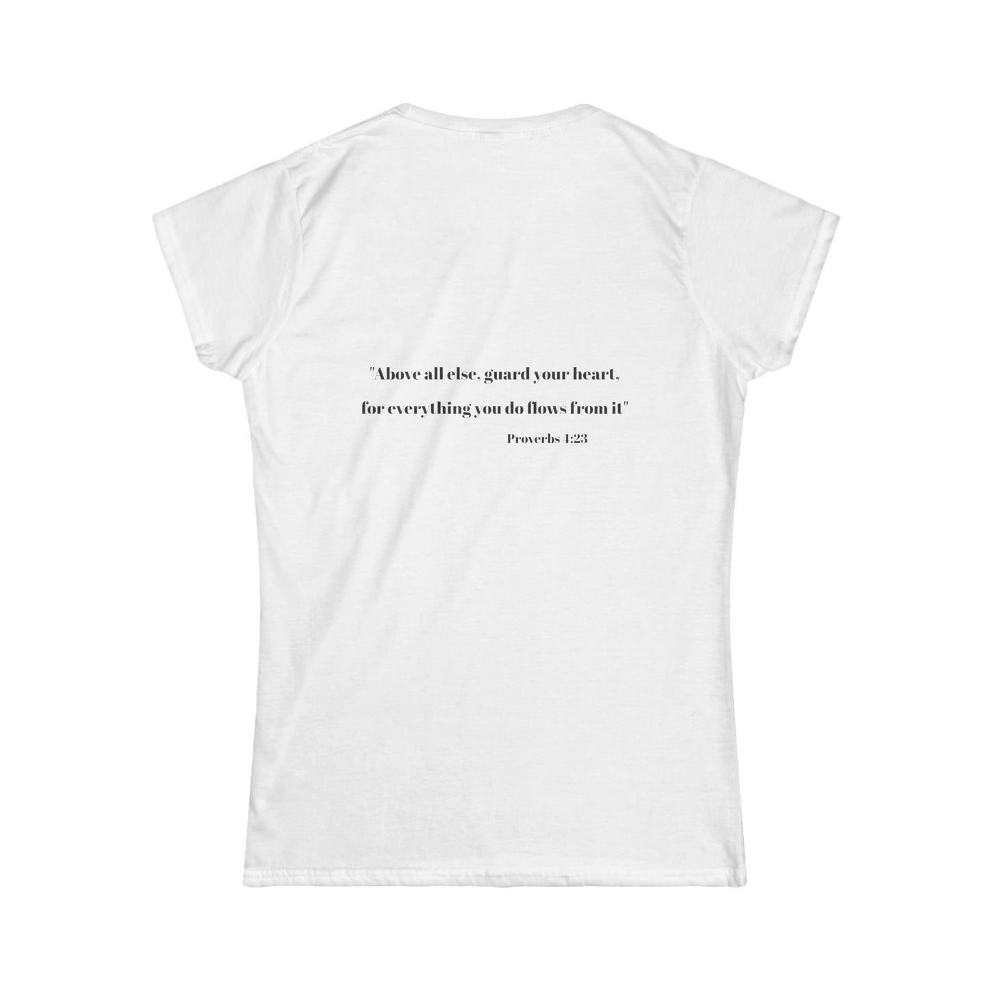 Guard Your Heart Women's Tee - Proverbs, Christian T-Shirt, Inspirational Shirt, Bible Verse, Religious Top