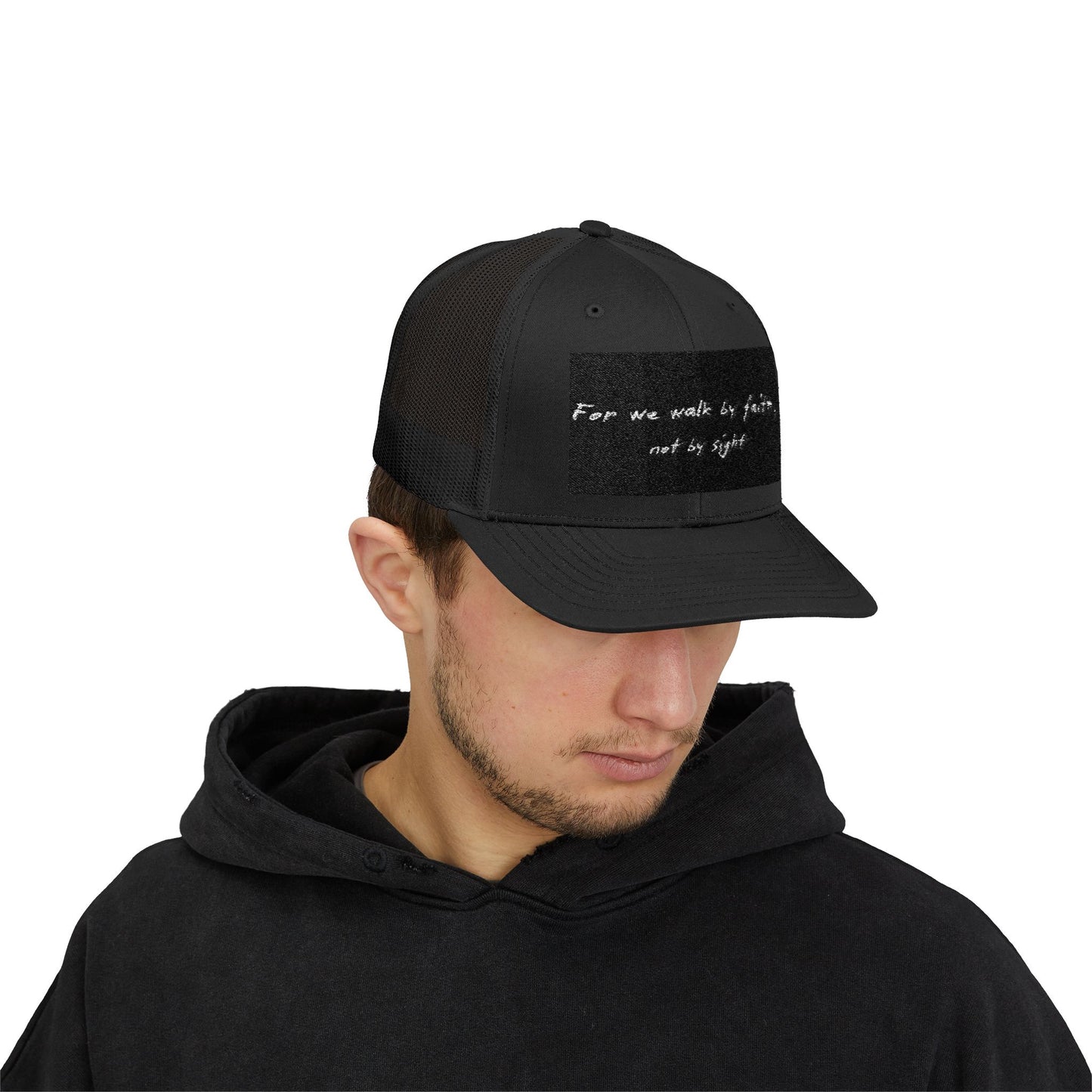 Walk by Faith-Inspired Snapback Trucker Cap | Christian Gift, Inspirational Hat, Faith-Based Headwear, Casual Religious Cap, Everyday Faith
