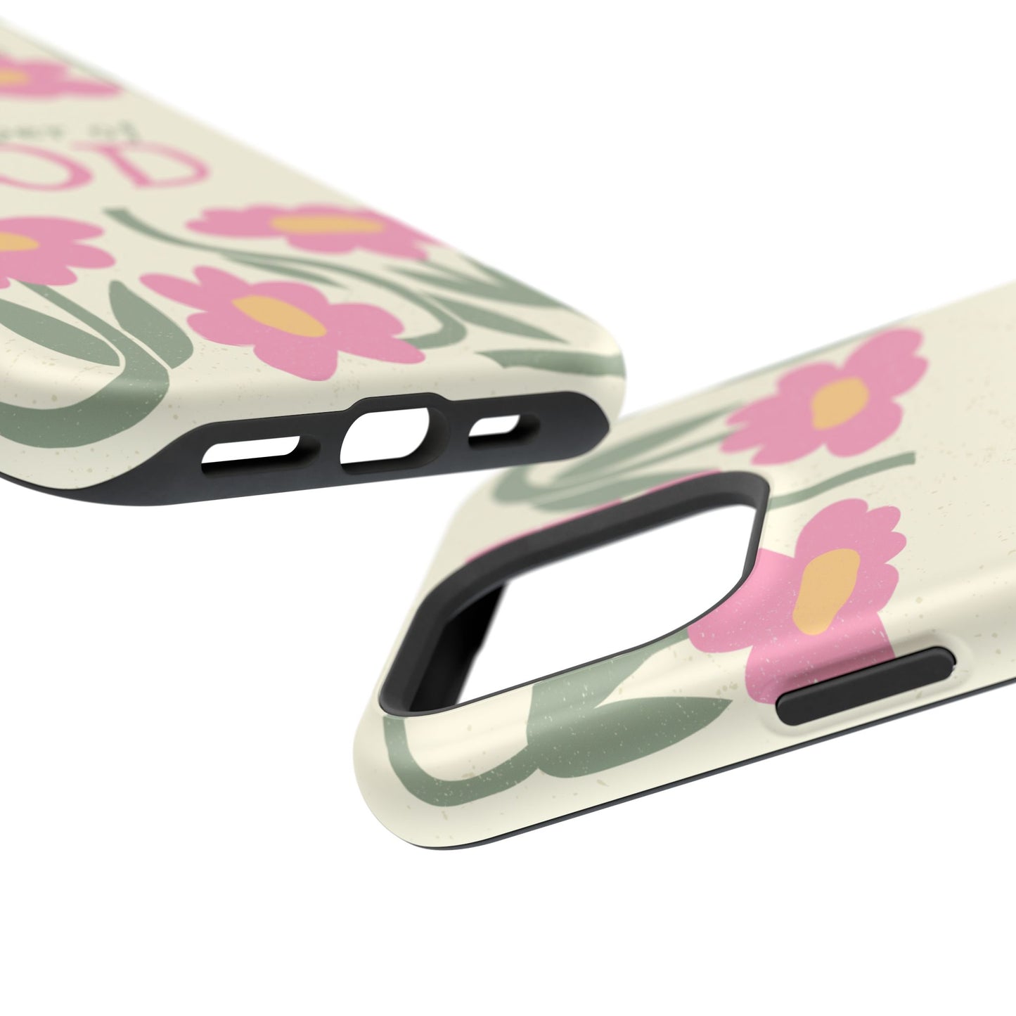 Floral Worshiper of God Design, Impact-Resistant Phone Case, Cute Ideal Gift for Believers, Faith-Inspired Accessories