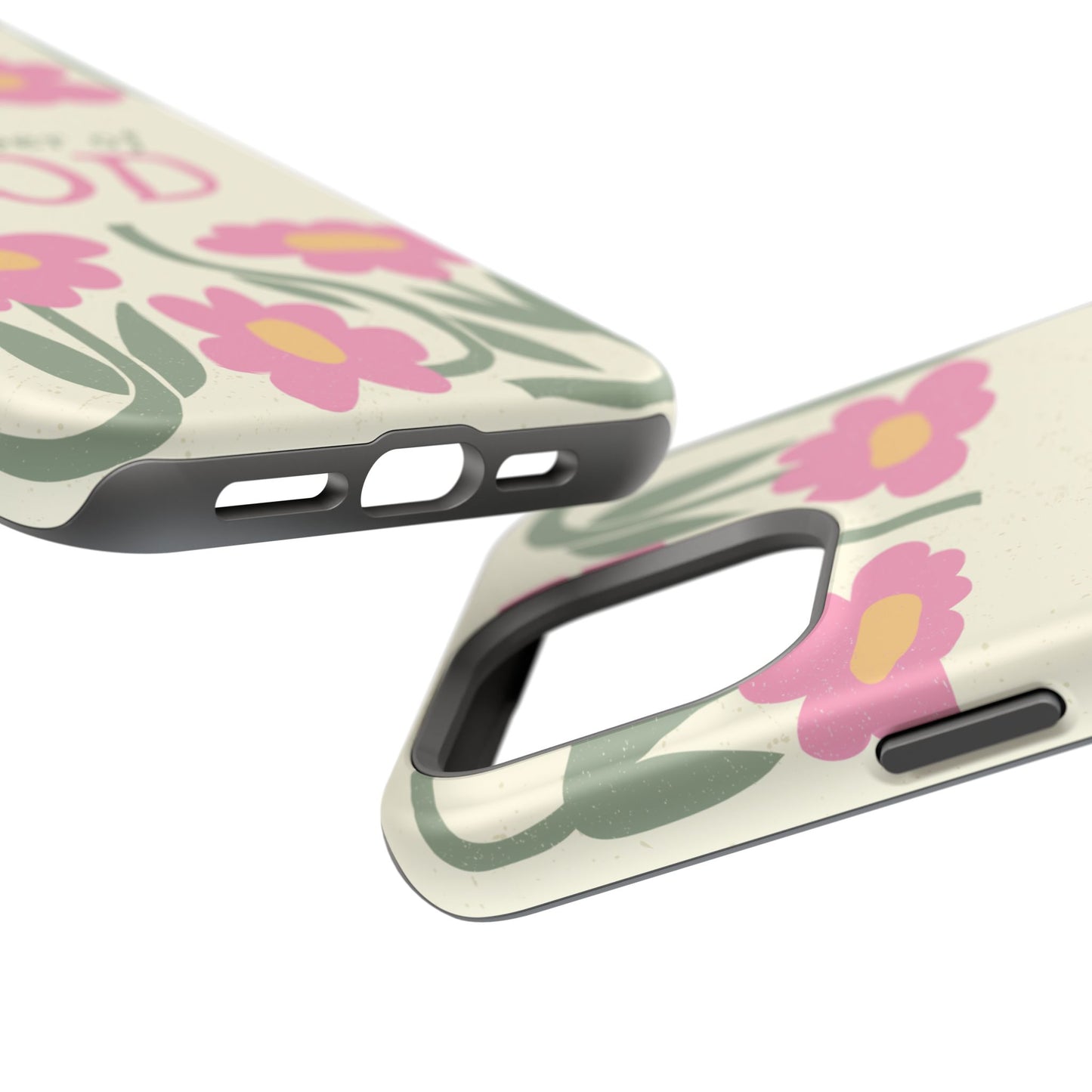 Floral Worshiper of God Design, Impact-Resistant Phone Case, Cute Ideal Gift for Believers, Faith-Inspired Accessories