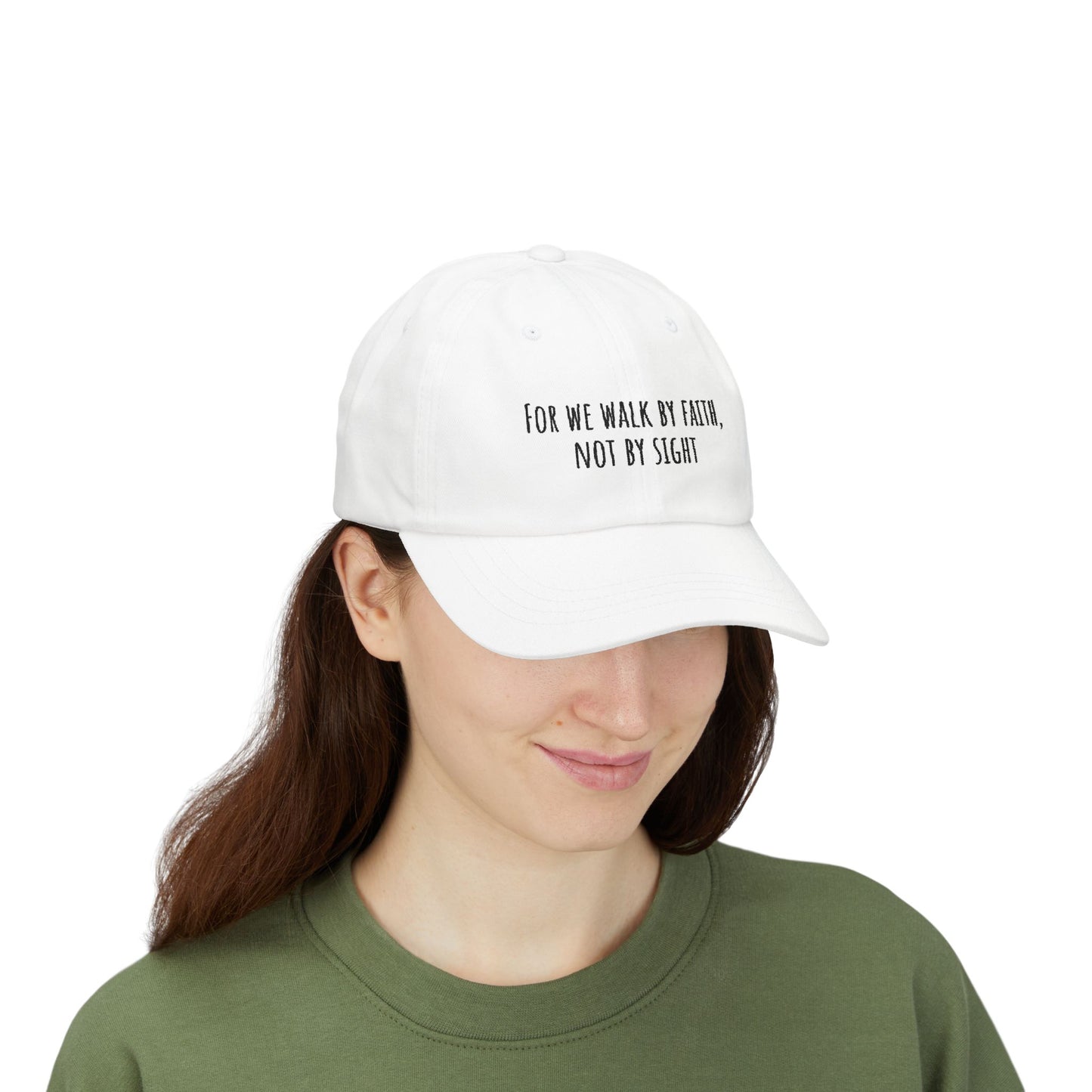 Walk by Faith-Inspired Classic Dad Cap | Adjustable Dad Hat, Religious Gift, Inspirational Fashion