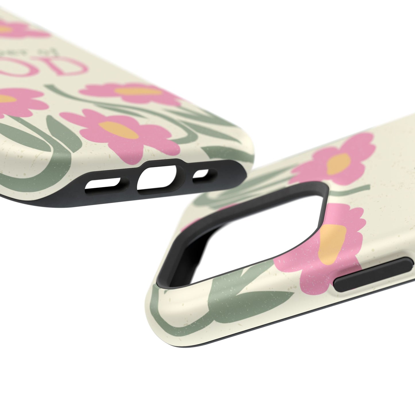 Floral Worshiper of God Design, Impact-Resistant Phone Case, Cute Ideal Gift for Believers, Faith-Inspired Accessories