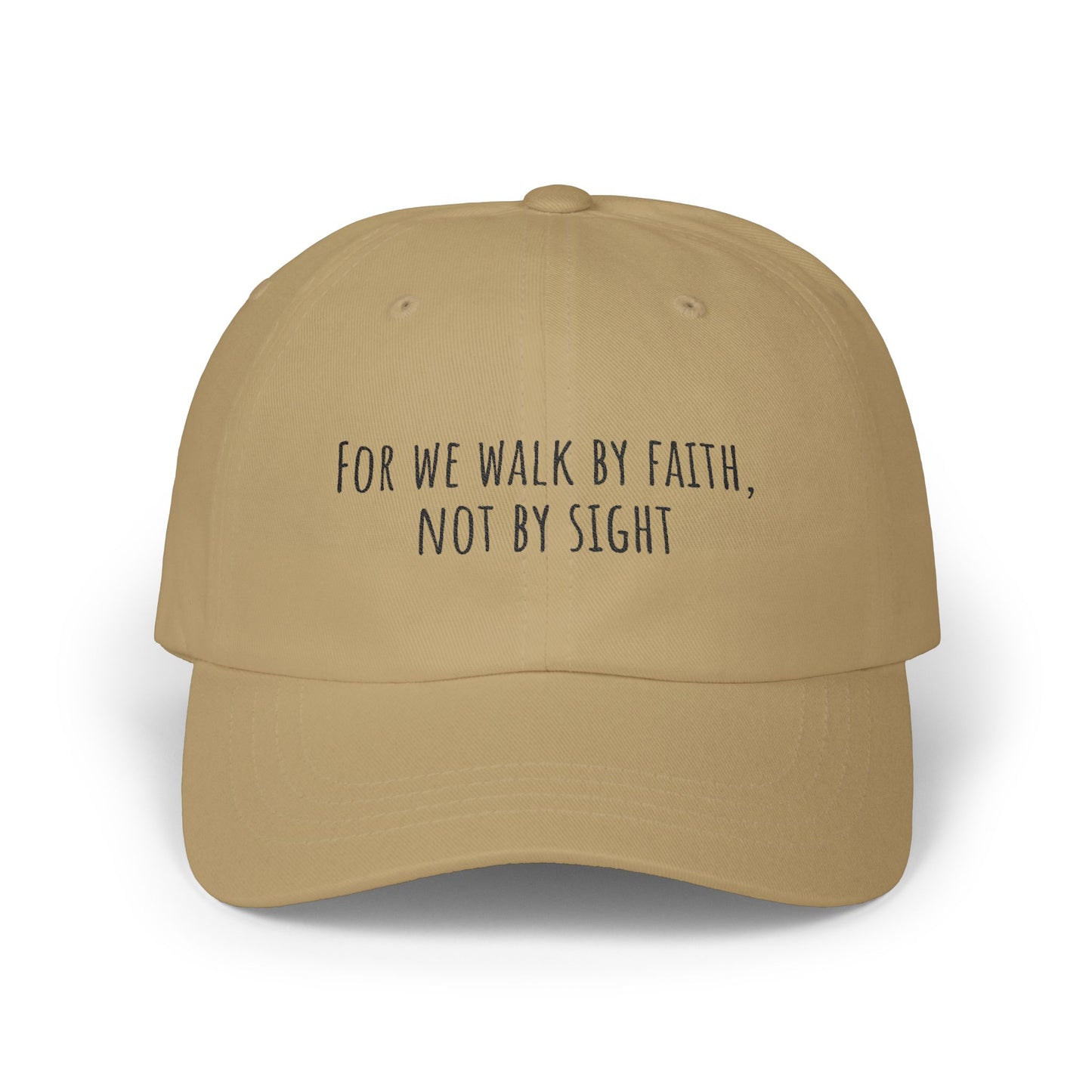 Walk by Faith-Inspired Classic Dad Cap | Adjustable Dad Hat, Religious Gift, Inspirational Fashion