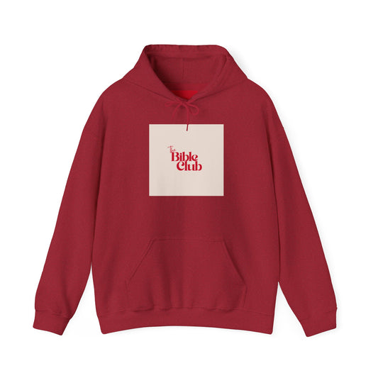 The Bible Club Hoodie, Cozy Gift for Bible Study Groups, Relaxed Fit, Church Events, Everyday Wear