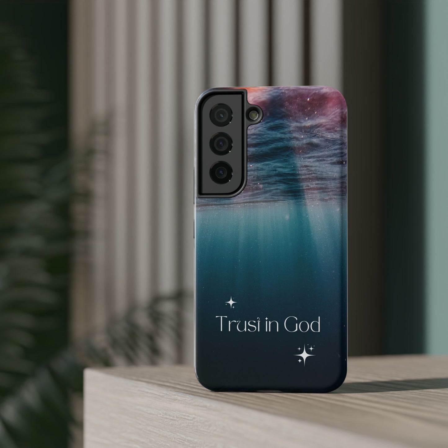 Trust in God Inspirational Impact Resistant Phone Case,  Motivational Gift, Faith-Based Accessory, Unique Phone Cover