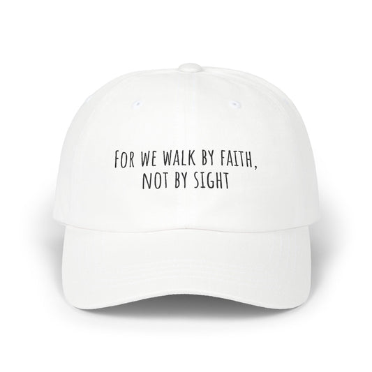 Walk by Faith-Inspired Classic Dad Cap | Adjustable Dad Hat, Religious Gift, Inspirational Fashion