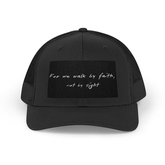 Walk by Faith-Inspired Snapback Trucker Cap | Christian Gift, Inspirational Hat, Faith-Based Headwear, Casual Religious Cap, Everyday Faith