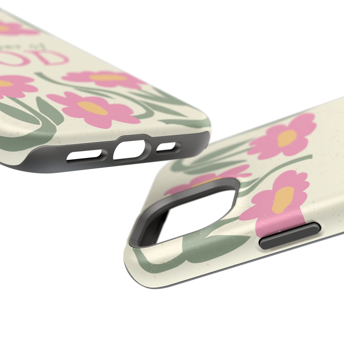 Floral Worshiper of God Design, Impact-Resistant Phone Case, Cute Ideal Gift for Believers, Faith-Inspired Accessories