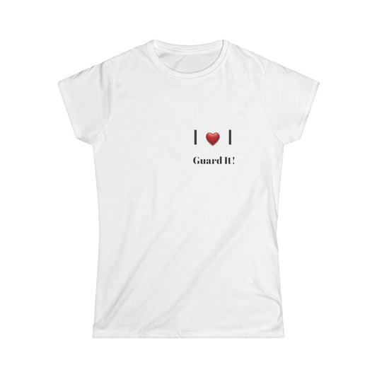 Guard Your Heart Women's Tee - Proverbs, Christian T-Shirt, Inspirational Shirt, Bible Verse, Religious Top