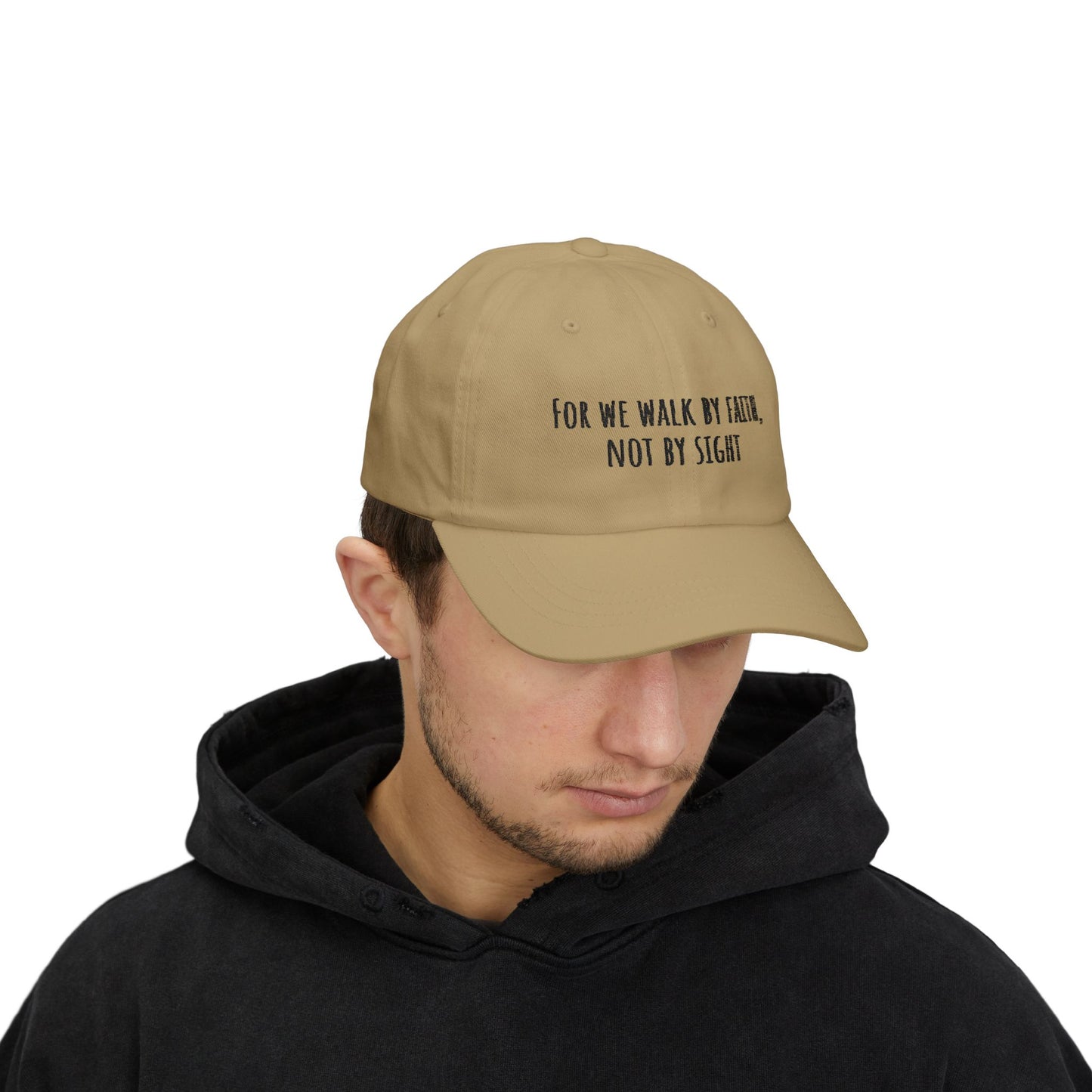 Walk by Faith-Inspired Classic Dad Cap | Adjustable Dad Hat, Religious Gift, Inspirational Fashion