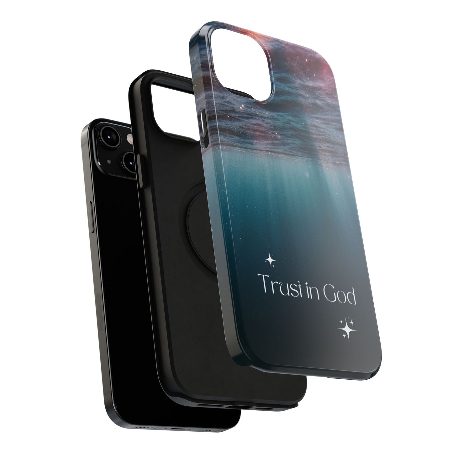 Trust in God Inspirational Impact Resistant Phone Case,  Motivational Gift, Faith-Based Accessory, Unique Phone Cover